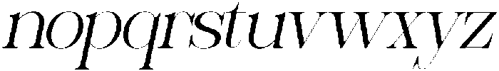 Sherlock Extra Light Expanded Slanted otf (200) Font LOWERCASE