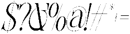 Sherlock Extra Light Extra Condensed Slanted otf (200) Font OTHER CHARS