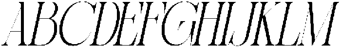 Sherlock Extra Light Extra Condensed Slanted otf (200) Font