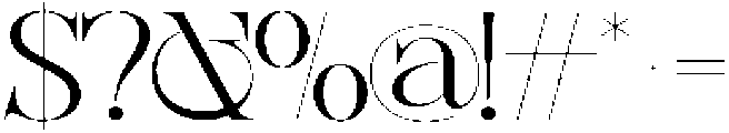 Sherlock Extra Light Extra Expanded otf (200) Font OTHER CHARS