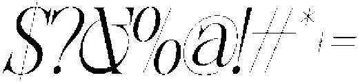 Sherlock Extra Light Semi Condensed Slanted otf (200) Font OTHER CHARS