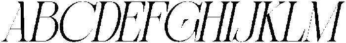 Sherlock Extra Light Semi Condensed Slanted otf (200) Font UPPERCASE