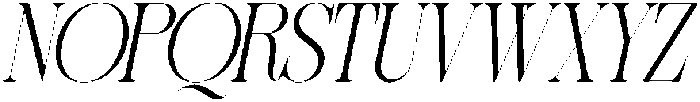 Sherlock Extra Light Semi Condensed Slanted otf (200) Font UPPERCASE