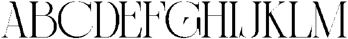 Sherlock Extra Light Semi Expanded otf (200) Font UPPERCASE