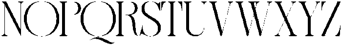 Sherlock Extra Light Semi Expanded otf (200) Font UPPERCASE