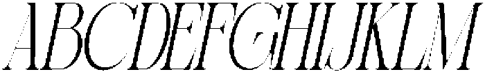 Sherlock Extra Light Ultra Condensed Slanted otf (200) Font UPPERCASE