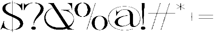 Sherlock Extra Light Ultra Expanded otf (200) Font OTHER CHARS
