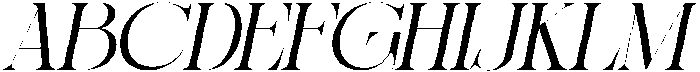 Sherlock Light Expanded Slanted otf (300) Font UPPERCASE