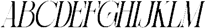 Sherlock Light Extra Condensed Slanted otf (300) Font UPPERCASE