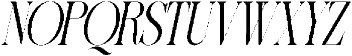 Sherlock Light Extra Condensed Slanted otf (300) Font UPPERCASE
