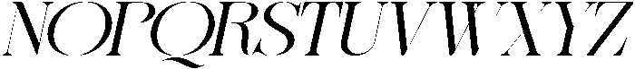 Sherlock Light Extra Expanded Slanted otf (300) Font UPPERCASE