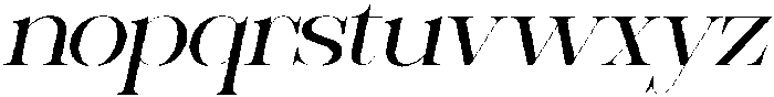 Sherlock Light Extra Expanded Slanted otf (300) Font LOWERCASE