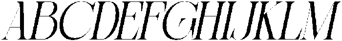 Sherlock Light Semi Condensed Slanted otf (300) Font UPPERCASE
