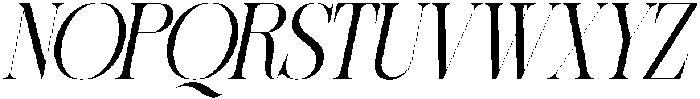 Sherlock Light Semi Condensed Slanted otf (300) Font UPPERCASE