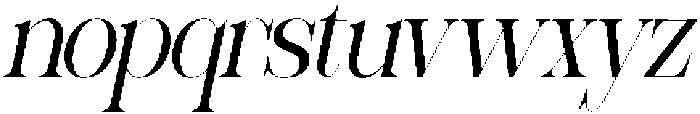Sherlock Light Semi Condensed Slanted otf (300) Font LOWERCASE