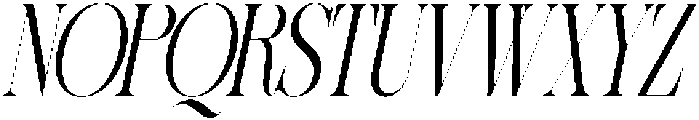 Sherlock Light Ultra Condensed Slanted otf (300) Font UPPERCASE
