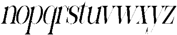 Sherlock Light Ultra Condensed Slanted otf (300) Font LOWERCASE