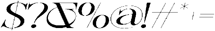 Sherlock Light Ultra Expanded Slanted otf (300) Font OTHER CHARS