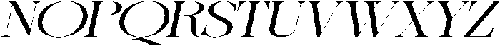 Sherlock Light Ultra Expanded Slanted otf (300) Font UPPERCASE