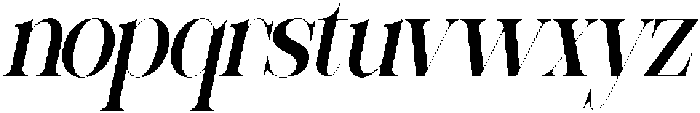 Sherlock Medium Condensed Slanted otf (500) Font LOWERCASE