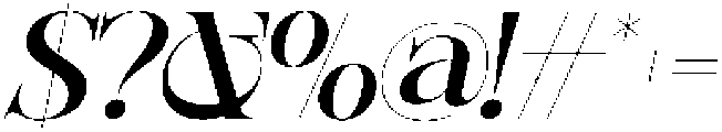 Sherlock Medium Expanded Slanted otf (500) Font OTHER CHARS