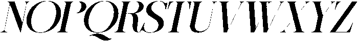 Sherlock Medium Expanded Slanted otf (500) Font UPPERCASE