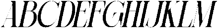 Sherlock Medium Extra Condensed Slanted otf (500) Font UPPERCASE