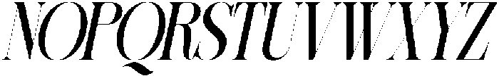 Sherlock Medium Extra Condensed Slanted otf (500) Font UPPERCASE