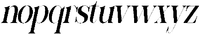 Sherlock Medium Extra Condensed Slanted otf (500) Font LOWERCASE