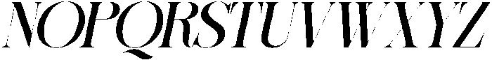 Sherlock Medium Semi Expanded Slanted otf (500) Font UPPERCASE