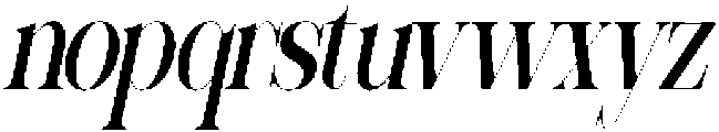 Sherlock Medium Ultra Condensed Slanted otf (500) Font LOWERCASE