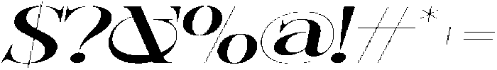 Sherlock Medium Ultra Expanded Slanted otf (500) Font OTHER CHARS