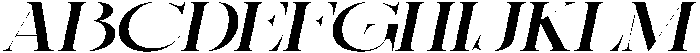 Sherlock Medium Ultra Expanded Slanted otf (500) Font UPPERCASE