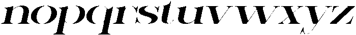 Sherlock Medium Ultra Expanded Slanted otf (500) Font LOWERCASE