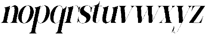 Sherlock Semi Bold Extra Condensed Slanted otf (600) Font LOWERCASE