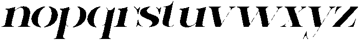 Sherlock Semi Bold Extra Expanded Slanted otf (600) Font LOWERCASE