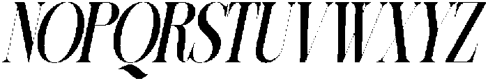 Sherlock Semi Bold Ultra Condensed Slanted otf (600) Font UPPERCASE