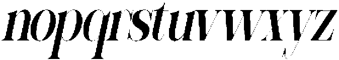 Sherlock Semi Bold Ultra Condensed Slanted otf (600) Font LOWERCASE