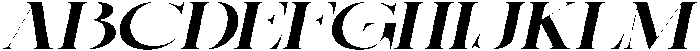 Sherlock Semi Bold Ultra Expanded Slanted otf (600) Font UPPERCASE