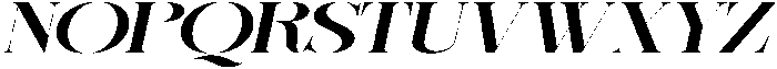 Sherlock Semi Bold Ultra Expanded Slanted otf (600) Font UPPERCASE