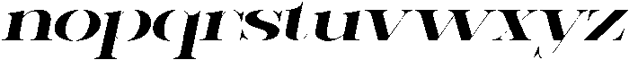 Sherlock Semi Bold Ultra Expanded Slanted otf (600) Font LOWERCASE