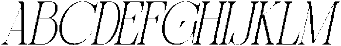 Sherlock Thin Condensed Slanted otf (100) Font UPPERCASE