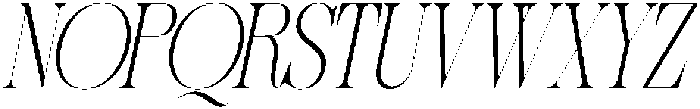 Sherlock Thin Condensed Slanted otf (100) Font UPPERCASE