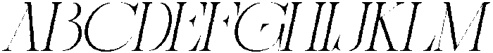 Sherlock Thin Expanded Slanted otf (100) Font UPPERCASE