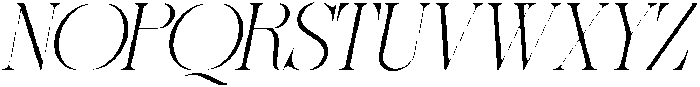 Sherlock Thin Expanded Slanted otf (100) Font UPPERCASE