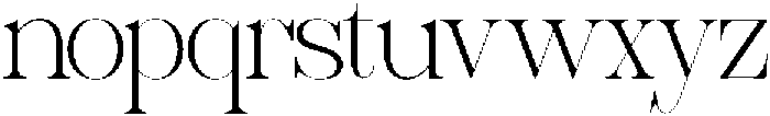 Sherlock Thin Expanded otf (100) Font LOWERCASE