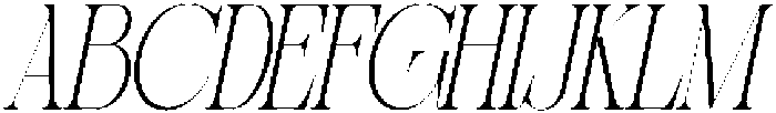 Sherlock Thin Extra Condensed Slanted otf (100) Font UPPERCASE