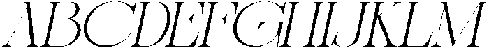 Sherlock Thin Extra Expanded Slanted otf (100) Font UPPERCASE