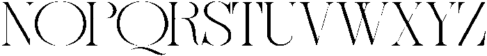 Sherlock Thin Extra Expanded otf (100) Font UPPERCASE