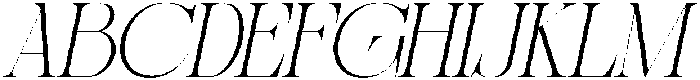 Sherlock Thin Semi Expanded Slanted otf (100) Font UPPERCASE